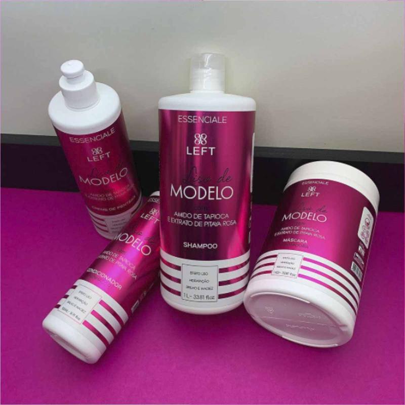 Shampoo 1l + Condicionador 500ml Liso de Modelo Essenciale Left